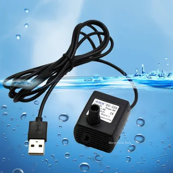 3 Вт 500Л/Ч Мини USB Водяной Насос DC 5 В USB Микро Погружные Насосы Дозатор Воды для Домашних Животных для Бассейна Фонтан Скала Фильтрующий Насос